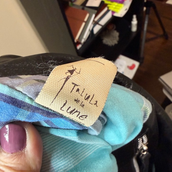 TaLuLa de la Lune Fringe Boho Leather purse - Picture 3 of 7